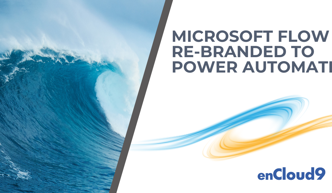 Microsoft Flow Re-branded to Power Automate