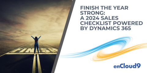 Sales Checklist | Dynamics365 Sales | enCloud9