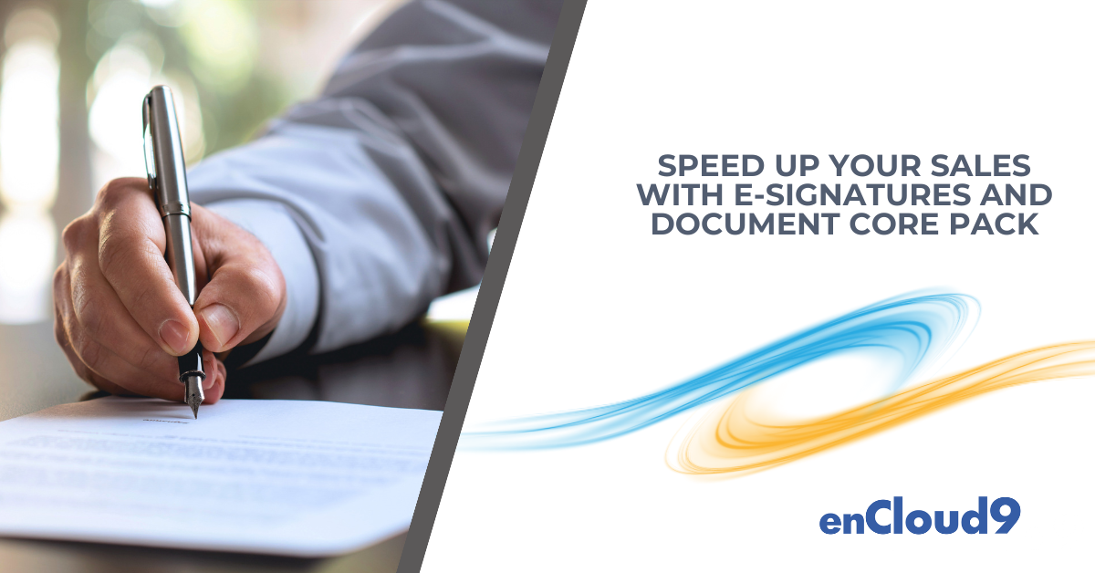 e-Signatures | Document Core Pack | enCloud9